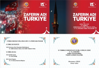 15 TEMMUZ ANMA PROGRAMI BELLİ OLDU