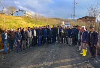 AKKUŞ’TA YOL SORUNU ÇÖZÜLDÜ