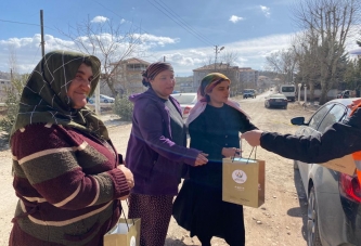 ALTINORDU, ADIYAMAN’DA KANDİL SİMİDİ DAĞITTI