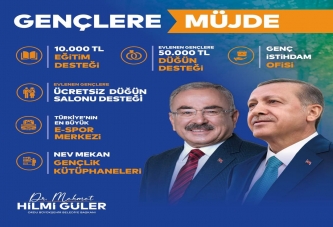 BAŞKAN GÜLER’DEN GENÇLERE MÜJDE