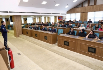 BÜYÜKŞEHİR PERSONELİNE ‘AFET’ EĞİTİMİ