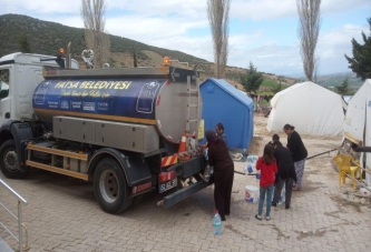 FATSA BELEDİYESİ’NDEN  DEPREMZEDELERE CANSUYU