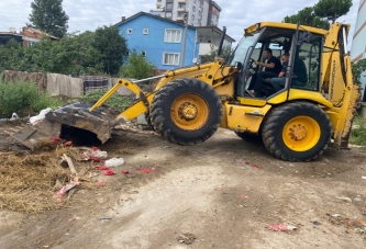 FATSA BELEDİYESİ’NDEN HAFRİYAT TEMİZLİĞİ