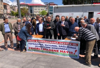 “GELECEĞİMİZ İÇİN SİYANÜRE HAYIR”