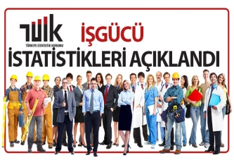 İŞGÜCÜ İSTATİSTİKLERİ AÇIKLANDI