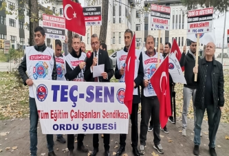 KAMU ÇALIŞANLARI GREVE GİTTİ