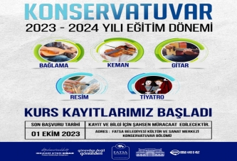 KONSERVATUVAR EĞİTİMLERİ̇ BAŞLIYOR