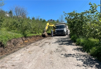 KORGAN’DA YOLLAR GENİŞLETİLİYOR