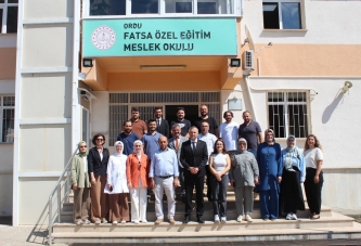 MÜDÜR EVİN'DEN ÖZEL EĞİTİM MESLEK OKULUNA ZİYARET