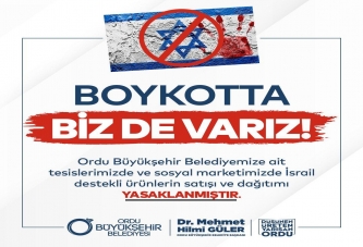 OBB’DEN, İSRAİL DESTEKLİ ÜRÜNLERE BOYKOT