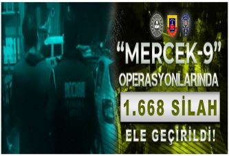 ORDU DAHİL 78 İLDE MERCEK-9 OPERASYONU