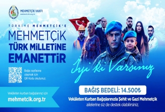TSK MEHMETÇİK VAKFI, VEKÂLETEN KURBAN BAĞIŞLARINI KABUL EDİYOR