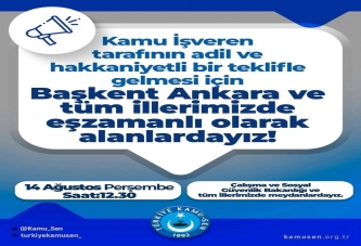 TÜRKİYE KAMU SEN SAHAYA İNİYOR!