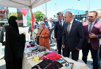 VALİ EROL, HAYIR ÇARŞISI’NINAÇILIŞINA KATILDI