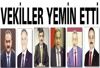 VEKİLLER YEMİN ETTİ