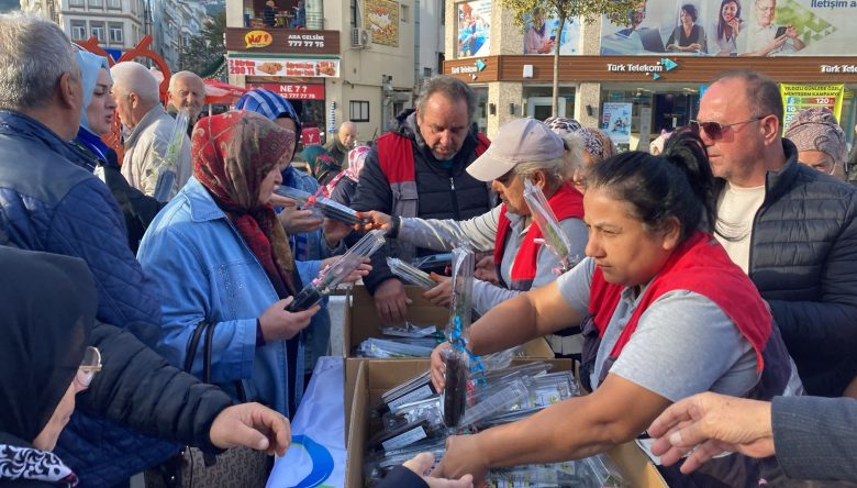 ORDU’DA 2 BİN ADET FİDAN TOPRAKLA BULUŞTU