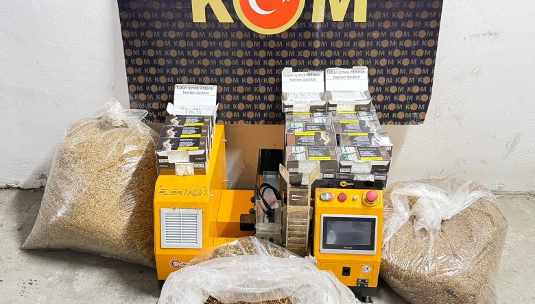 10 KİLO TÜTÜN VE 5 BİN MAKARON ELE GEÇİRİLDİ