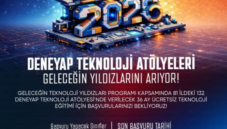 DENEYAP ATÖLYELERİ BAŞVURULARI BAŞLADI