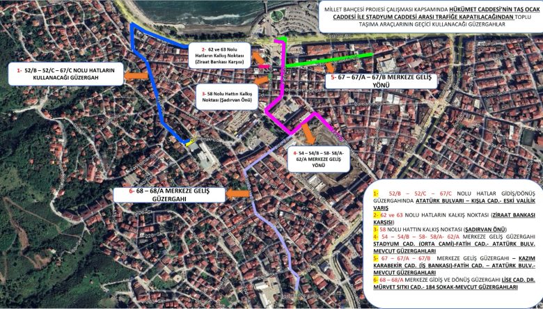 HÜKÜMET CADDESİ 1,5 AY ARAÇLARA KAPALI   