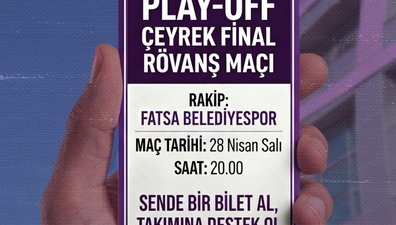 52 ORDUSPOR – FATSA MAÇI BİLETLERİ SATIŞTA