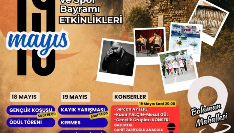 BOLAMAN’DA 19 MAYIS COŞKUSU YAŞANACAK