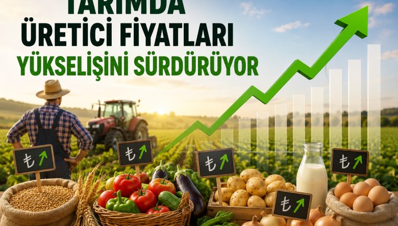 TARIMDA ÜRETİCİ FİYATLARI YÜKSELİŞİNİ SÜRDÜRÜYOR