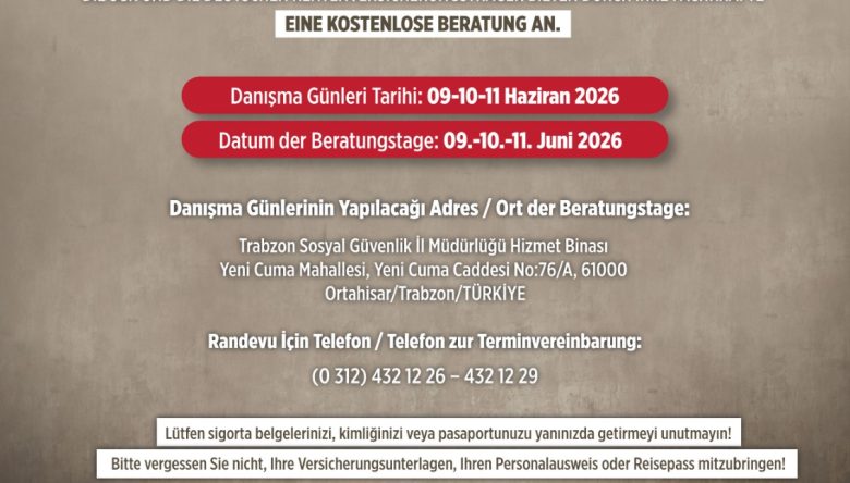 TÜRKİYE-ALMANYA DANIŞMA GÜNLERİ TRABZON’DA DÜZENLENECEK