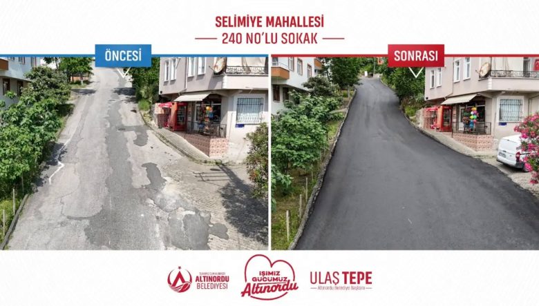 SELİMİYE’DE ÇUKURLU YOL TARİH OLDU