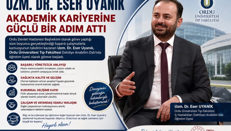 BAŞHEKİM UYANIK AKADEMİK KARİYERİNE DEVAM EDECEK