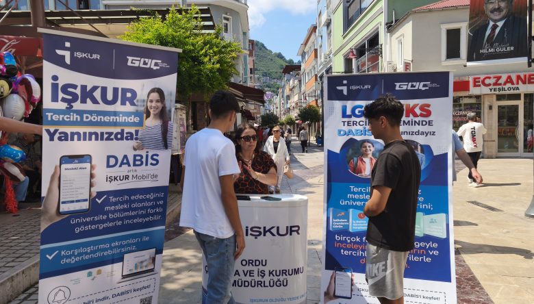 Ordu İŞKUR'dan Tercih Döneminde Öğrencilere DABİS Desteği