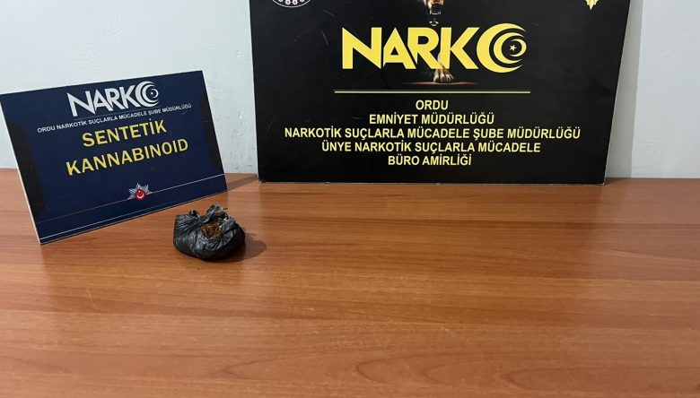 66 GRAM SENTETİK KANNABİNOİD ELE GEÇİRİLDİ