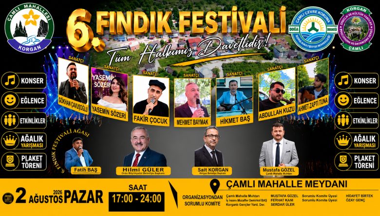 KORGAN'DA FINDIK FESTİVALİ COŞKUSU YAŞANACAK