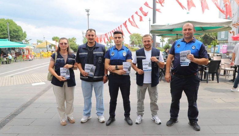 ÇEVRE TEMİZLİĞİ İÇİN BROŞÜRLÜ UYARI