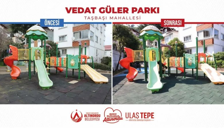VEDAT GÜLER PARKI SİL BAŞTAN YENİLENDİ
