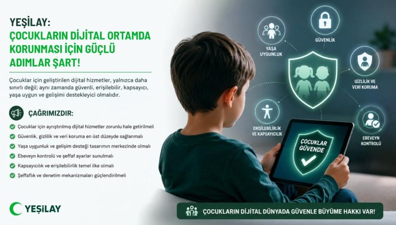 YEŞİLAY’DAN ÇOCUKLAR İÇİN DİJİTAL GÜVENLİK ÇAĞRISI